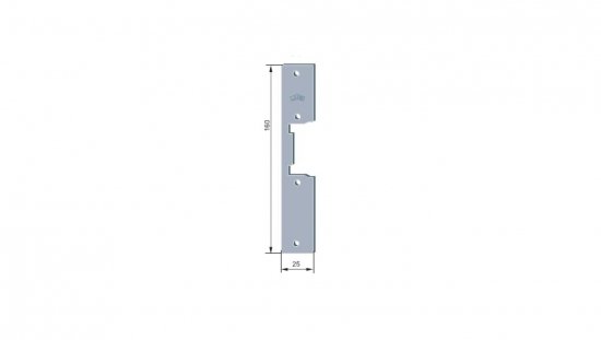 Blacha zaczepowa do elektrozaczepów płaska 901X