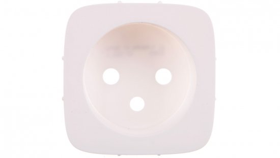 VALENA ALLURE Plakietka gniazda pojedynczego 2p+z biały 755305
