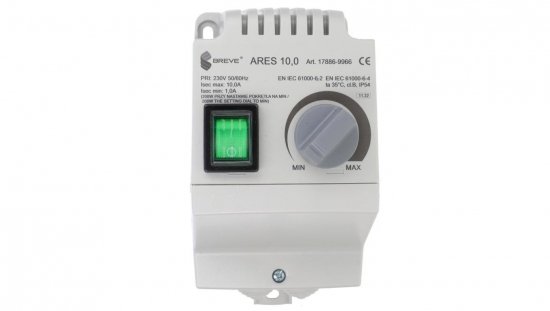 Regulator prędkości obrotowej 1-fazowy ARES 10,0 230V 10A 17886-9966