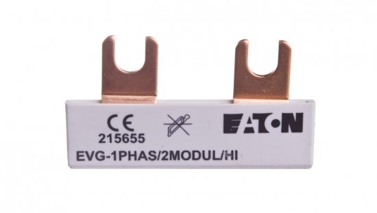 Szyna łączeniowa 1P 63A 10mm2 widełkowa EVG-1PHAS/2MODUL/HI 215655 /40szt./