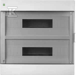 Rozdzielnica natynkowa AERO IP40 2X18 Biały drzwi dymne 3651-01