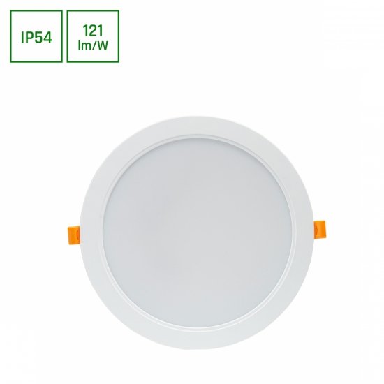 DURE 3 DOWNLIGHT 24W NW 230V 110st IP54 IK06       220x34 BIAŁY okrągła zasilacz zintegrowany
