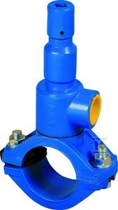 Nawiertka przyłączeniowa DN110x32 do rur PVC/PE (samonawiercająca), PN10, GJL-żeliwo szare .400.110.032 66