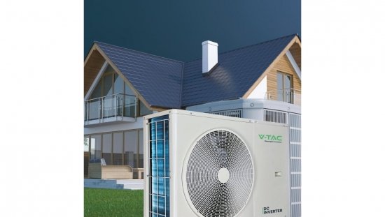 Pompa ciepła monoblok 16kW 3-faz V-TAC ATW +grzałka 9kW VT-M16KW-P3H9-W R32