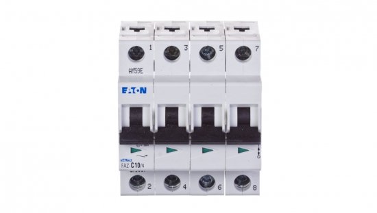 Wyłącznik nadprądowy 4P C 10A 15kA AC FAZ C10/4 279057