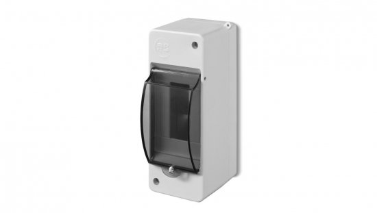 Rozdzielnica modułowa 1x2 natynkowa IP30 MINI S-2 z pokrywą dymną 2302-01
