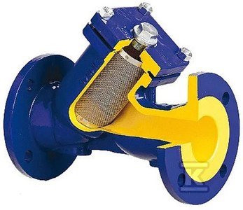 Filtr skośny kołnierzowy figura 821 DN65 PN16 z wkładem magnetnycznym, oczko 0,63mm, 100 oczek/cm2, wykonanie: C64 821A065C64