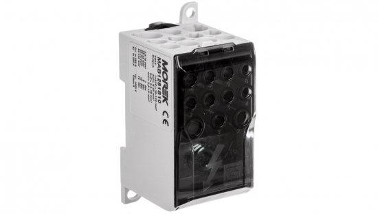 Blok dystrybucyjny - rozdzielczy OJL280A czarny we: 1xAl/Cu 35-120 wy: 2x6-35mm2/5x2,5-16mm2/ 4x2,5-10mm2 1000V MAB1281S10