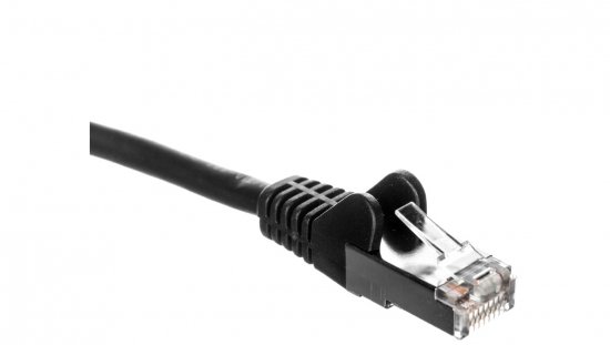 Kabel krosowy patchcord U/UTP kat.5e CCA czarny 10m 68645