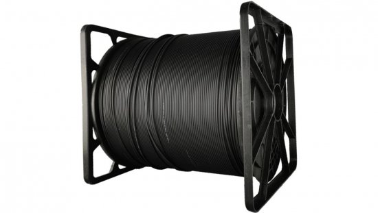 Kabel światłowodowy FTTH, 2J, SM 9/125, LSOH, wzmocnienie FRP, całkowicie dielektryczny, biały ALANTEC /1000m/