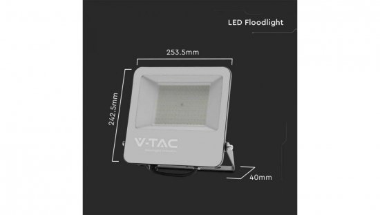 Projektor LED 100W 18500lm 4000K Dioda SAMSUNG 185LM/W IP65 Czarny 5 Lat Gwarancji 9894