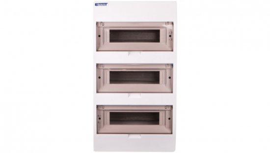 Rozdzielnica modułowa 3x12 natynkowa IP40 z klapką dymną i zaciskami S-36+SZYBKA+N+PE 800602 ENE-00355