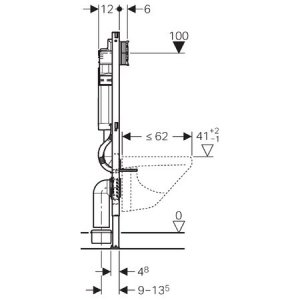 Geberit Stelaż Duofix UP320 do WC Sigma 12 , H112 111.320.00.5