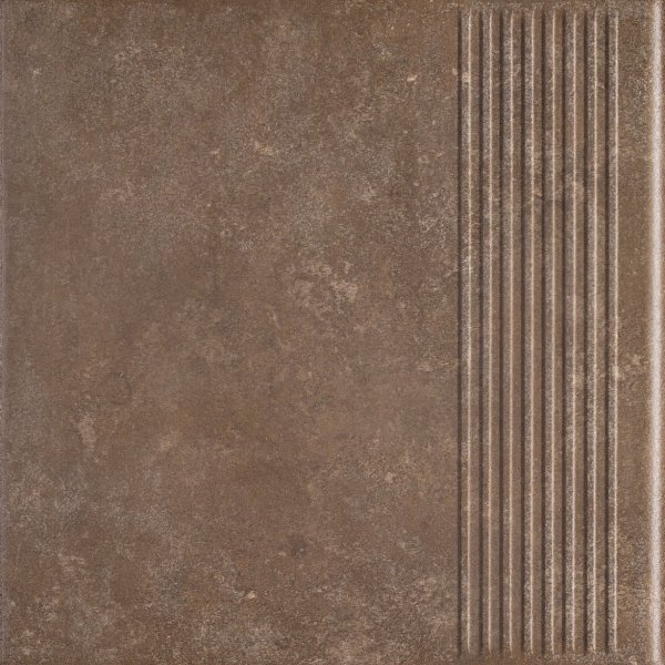 Paradyż Ilario Brown Stopnica Prosta 30x30