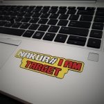 Wlepa - I am Target, ale żółta