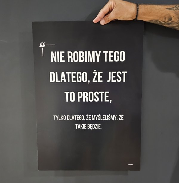 Plakat ścienny A2 - Nie robimy tego!