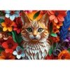 Trefl Puzzle 1000 elementów 40-lecie Paper Art Kot