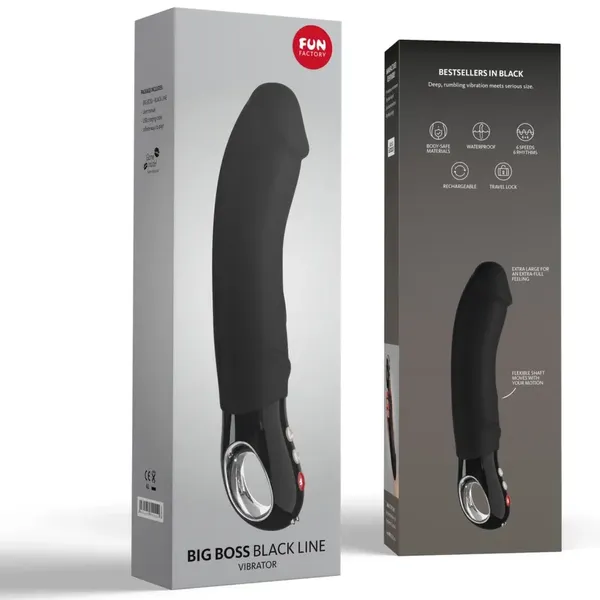 Fun Factory Big Boss G5 Black - duży model, silikon medyczny, 23,5 cm