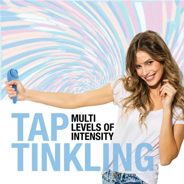 FeelzToys FemmeGasm Tapping & Tickling Vibrator turkusowy 6 trybow