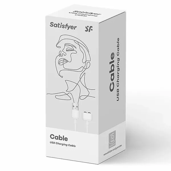 Satisfyer Kabel USB do ładowania - biały, magnetyczny, uniwersalny