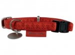 Zolux Obroża regulowana Mac Leather 15mm Czerwona [522035RO]