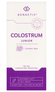 Genactiv Colostrum Junior Czarny Bez, 150 ml