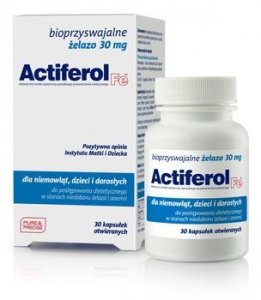 ACTIFEROL Fe 0,03g x 30 kapsułek