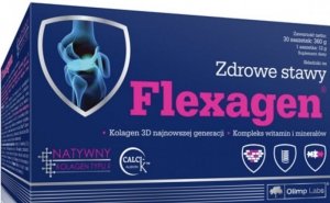 Olimp Flexagen malinowy 30 saszetek x 12 g