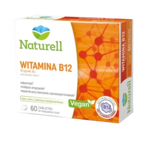 Naturell Witamina B12 60 Tabletek Do Rozgryzania I Żucia