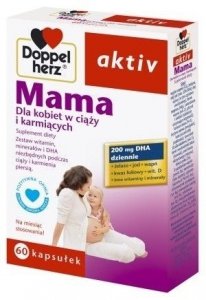 DOPPELHERZ AKTIV Mama Dla kobiet w ciąży i karmiących x 60 kapsułek