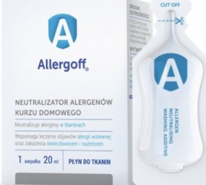 ALLERGOFF płyn do tkanin neutralizujący alergeny kurzu dom. 6x 20 ml