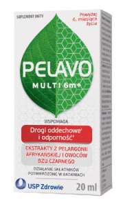 Pelavo Multi 6M+ Płyn Wspierający Drogi Oddechowe i Odporność 20ml