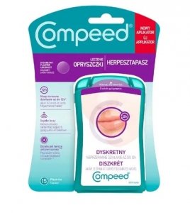 Compeed dyskretne plastry lecznicze na opryszczkę, 15 sztuk