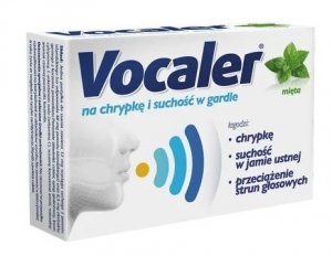Vocaler mięta, pastylki do ssania, 12 sztuk