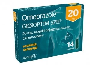 Omeprazole Genoptim SPH 20 mg, 14 kapsułek dojelitowych twardych