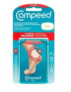 Compeed, średnie plastry na pęcherze, 5 sztuk