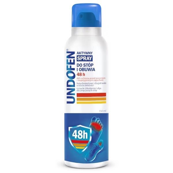 Undofen Aktywny Spray Do Stóp i Obuwia 48h 150ml