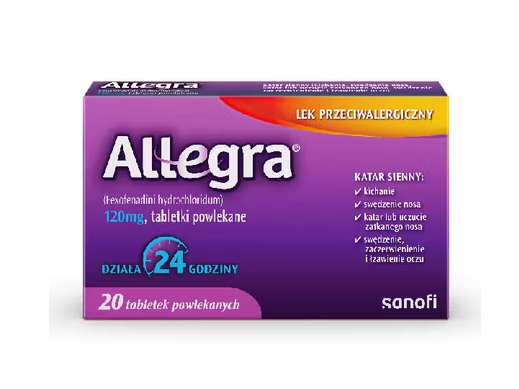 Allegra 120 mg, 20 tabletek powlekanych