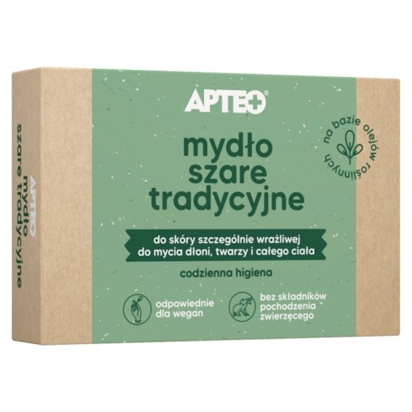 MYDŁO szare tradycyjne APTEO kostka 100 g