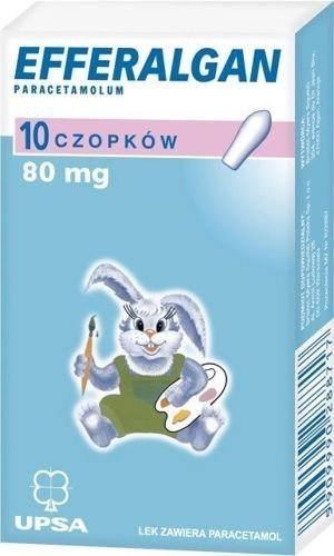 EFFERALGAN 0,08 x 10 czopków