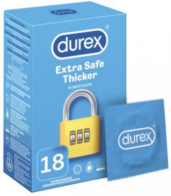 Prezerwatywy Durex Extra Safe 18 sztuk