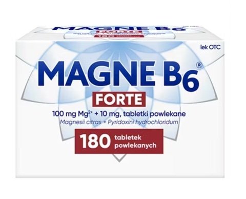 Magne B6 Forte, 180 tabletek powlekanych