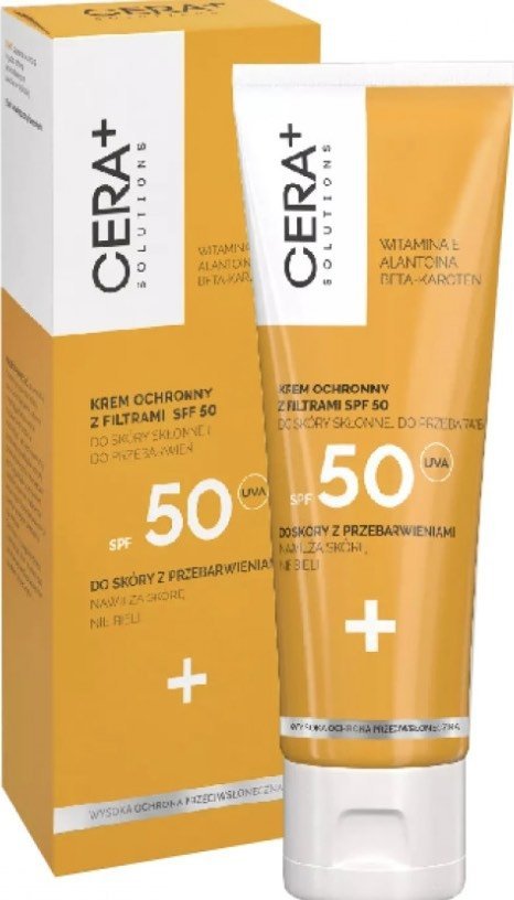 CERA PLUS Solutions krem ochronny z filtrami SPF 50 do skóry skłonnej do przebarwień 50 ml