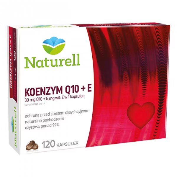 Naturell Koenzym Q10 +E 120 Kapsułek