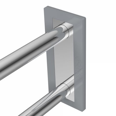 Uchwyt Umywalkowy / WC łukowy dla Niepełnosprawnych stały 75cm stal nierdzewna fi32