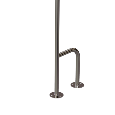Uchwyt WC dla Niepełnosprawnych mocowany do podł-ścia lewy 80cm fi25