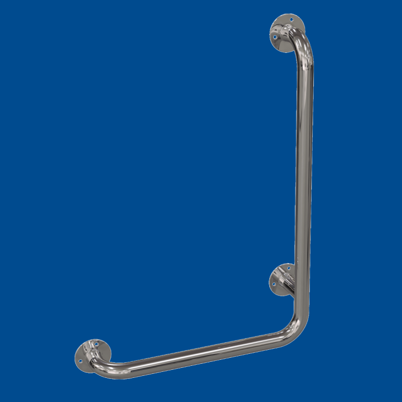 Uchwyt Kątowy dla Niepełnosprawnych prawy 110/60cm stal nierdzewna fi32 