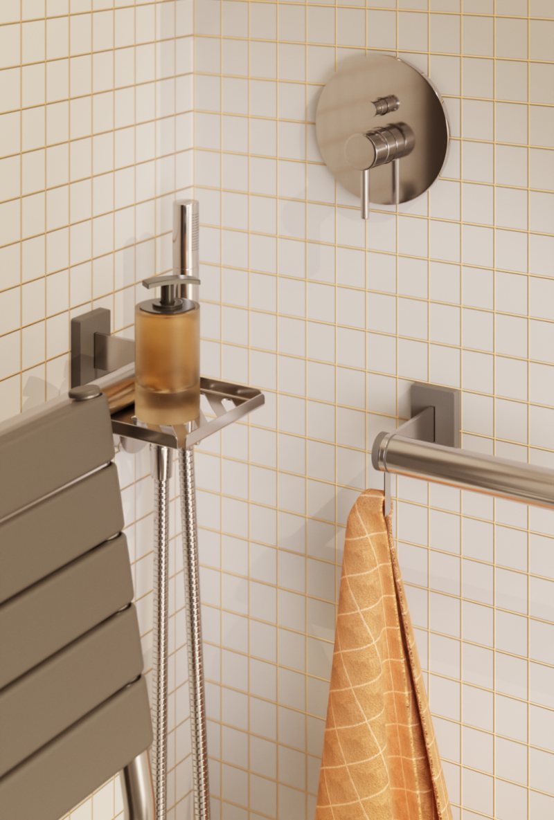Uchwyt Kątowy 80/40 cm dla Niepełnosprawnych stal nierdzewna fi32 MODULAR