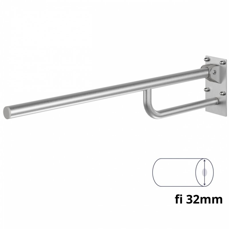 Uchwyt uchylny 60 cm dla niepełnosprawnych stal nierdzewna MODULAR