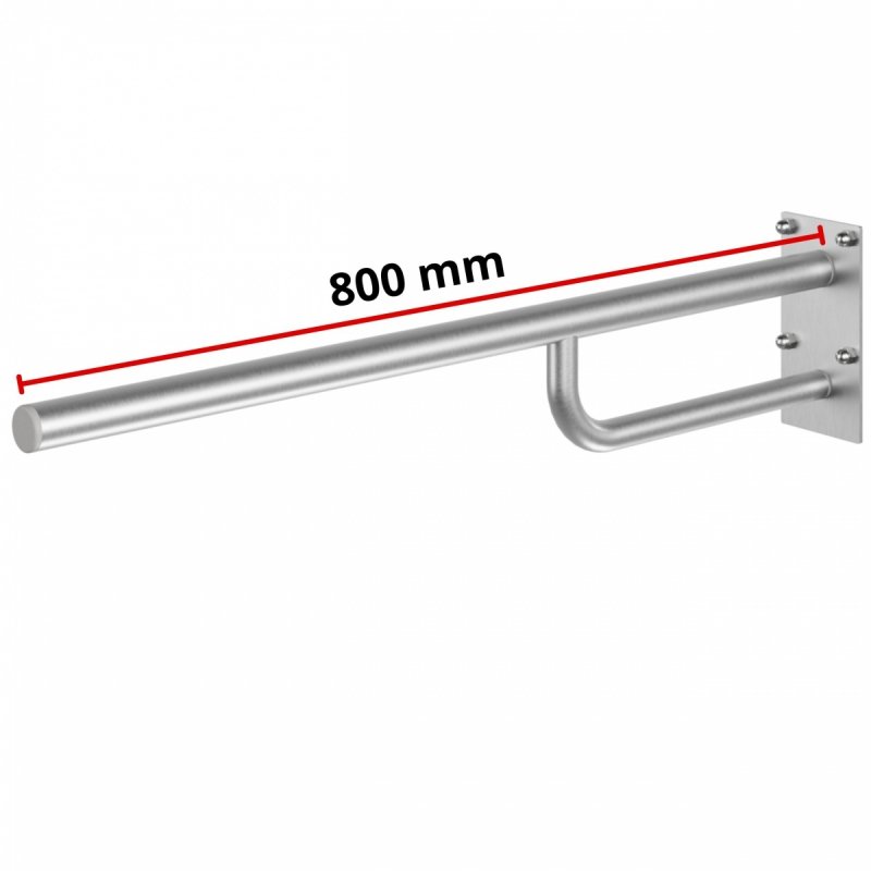Uchwyt stały 50-85 cm dla niepełnosprawnych stal nierdzewna MODULAR 80cm